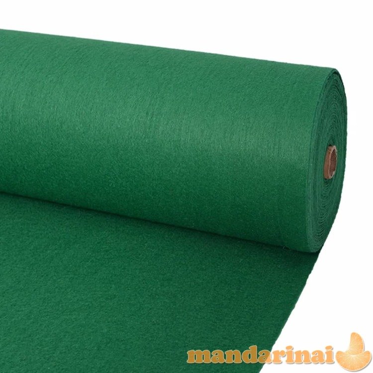 Parodų kilimas, žalios spalvos, 1,2x12m, vientisas