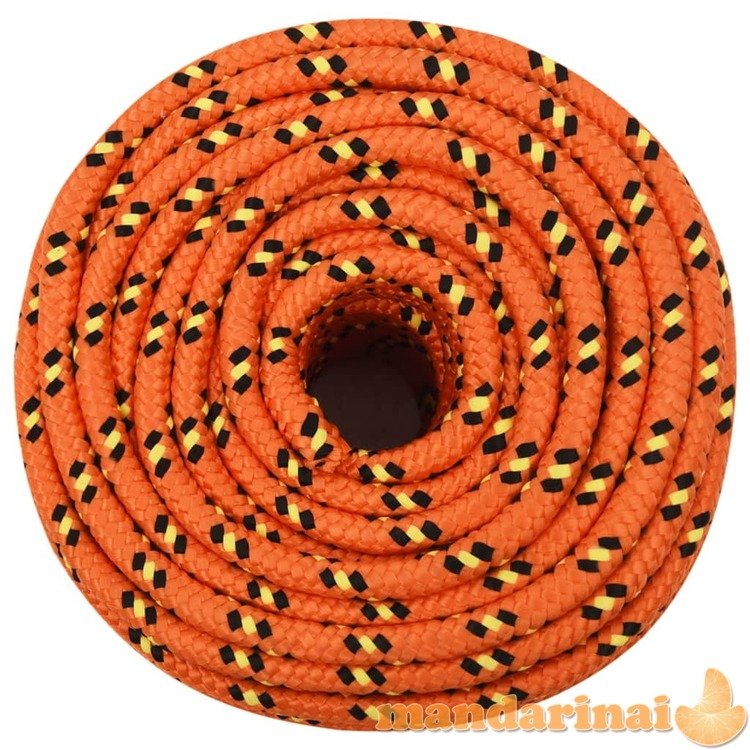 Valties virvė, oranžinės spalvos, 14mm, 25m, polipropilenas