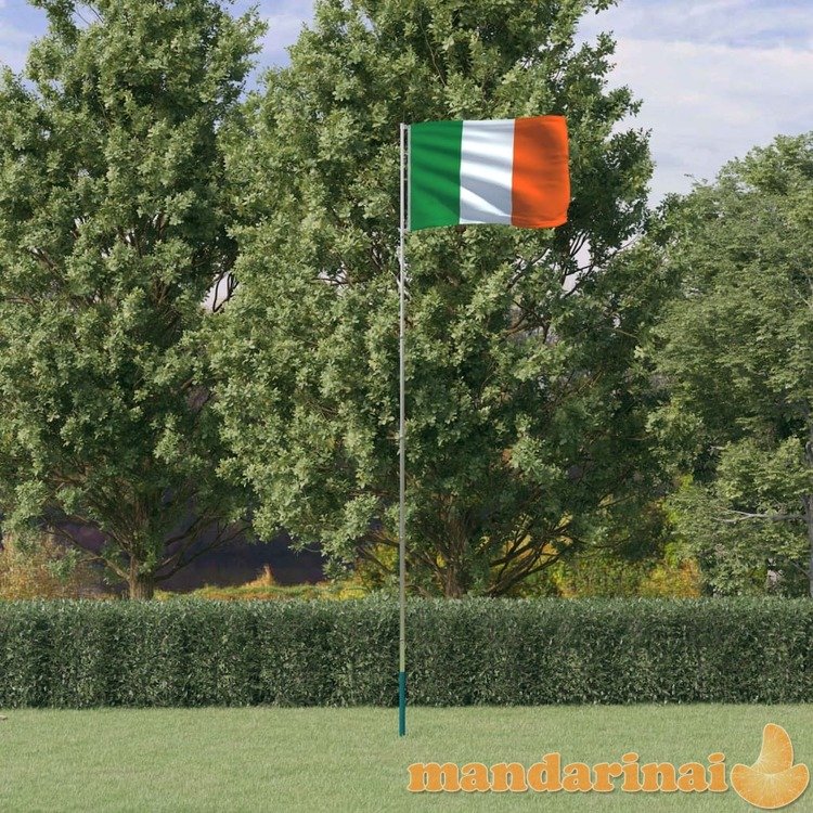 Airijos vėliava su stiebu, aliuminis, 5,55m