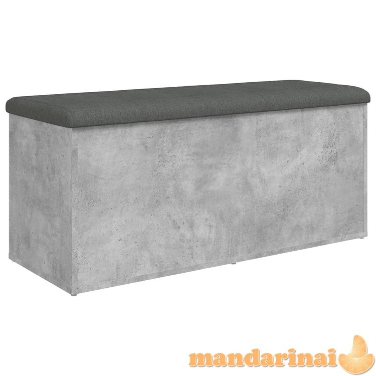 Suoliukas-daiktadėžė, betono, 102x42x45cm, apdirbta mediena