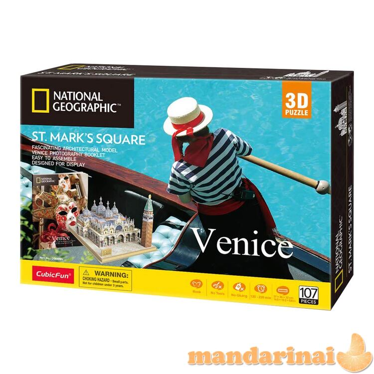 CUBICFUN 3D dėlionė iš serijos „National Geographic“ - „Šv. Marko aikštė“