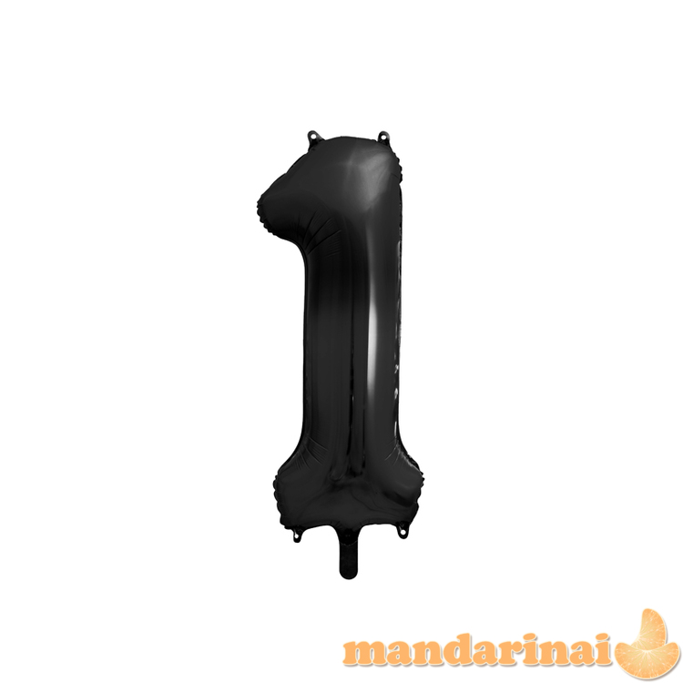Foil Balloon Number   1  , 86cm, black