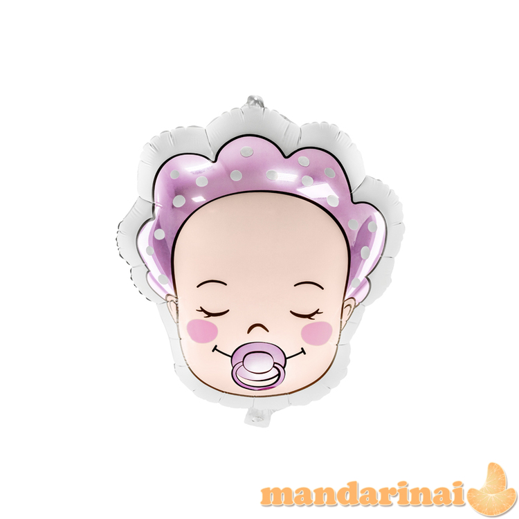Foil balloon Baby - Girl, 40x45cm, mix