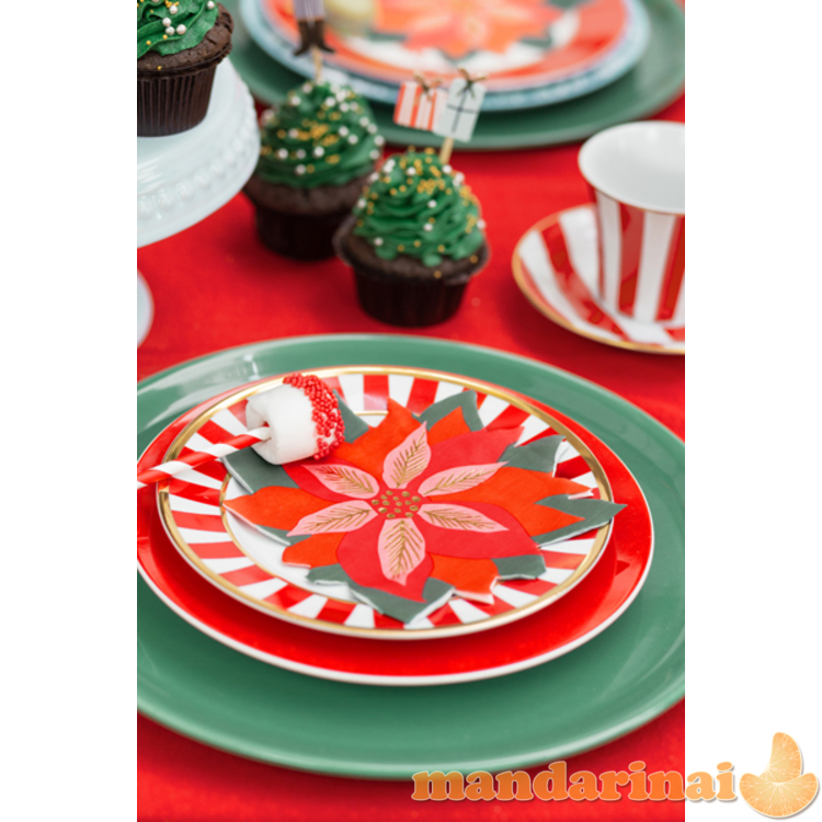 Napkins Red star of Bethlehem, mix, 14.5x15.5cm (1 pkt / 20 pc.) 3