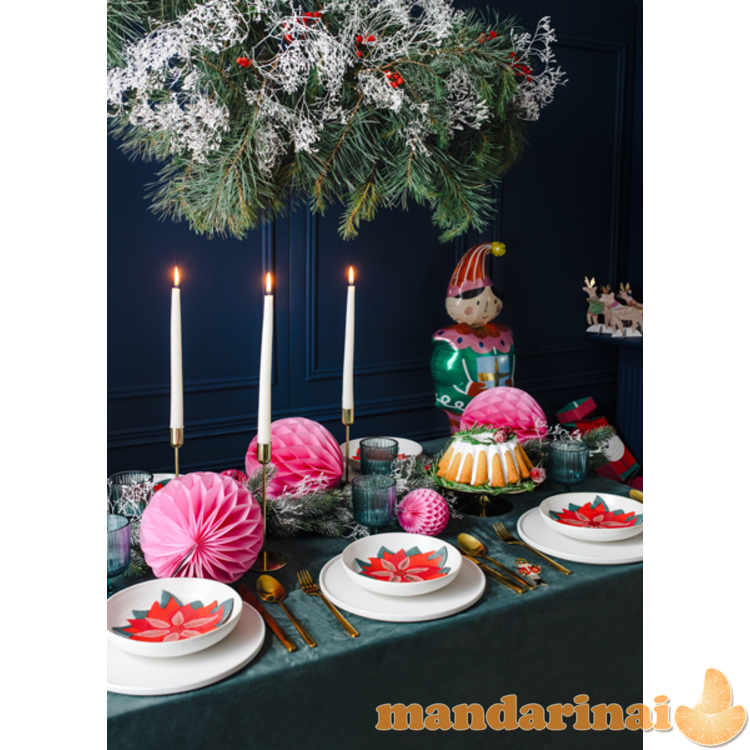 Napkins Red star of Bethlehem, mix, 14.5x15.5cm (1 pkt / 20 pc.) 7