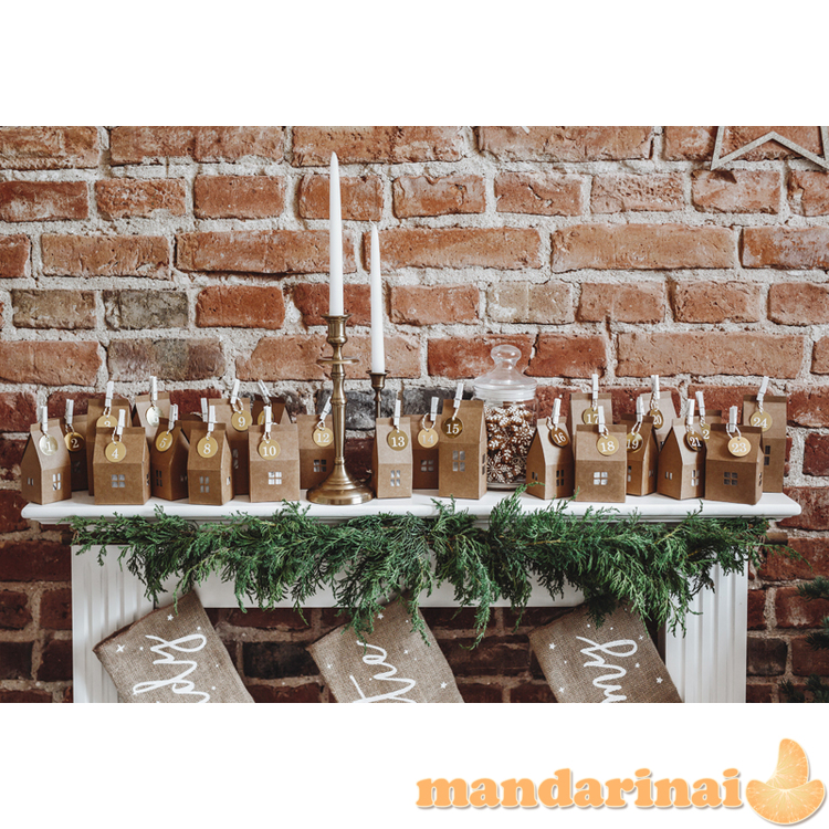 Advent calendar Houses, mix 5
