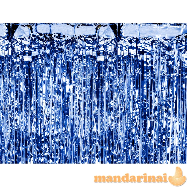 Party curtain, blue, 0.9 x 2.5m