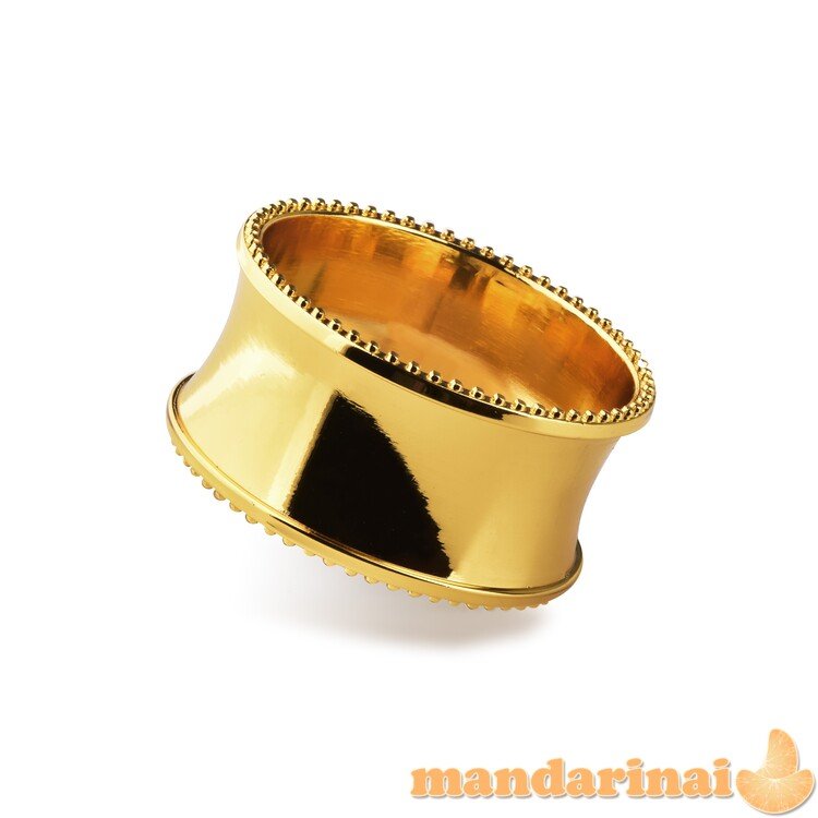 ADRIANNE žiedinis servetėlių laikiklis - auksinis