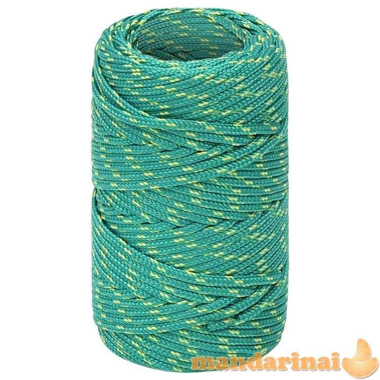 Valties virvė, žalios spalvos, 2mm, 500m, polipropilenas
