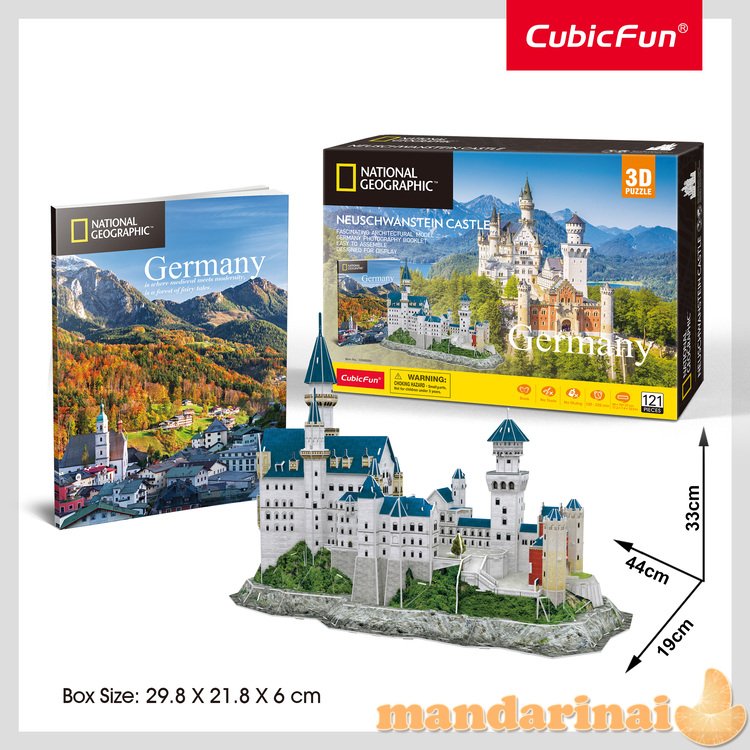 CUBICFUN 3D dėlionė „Neuschwanstein pilis“