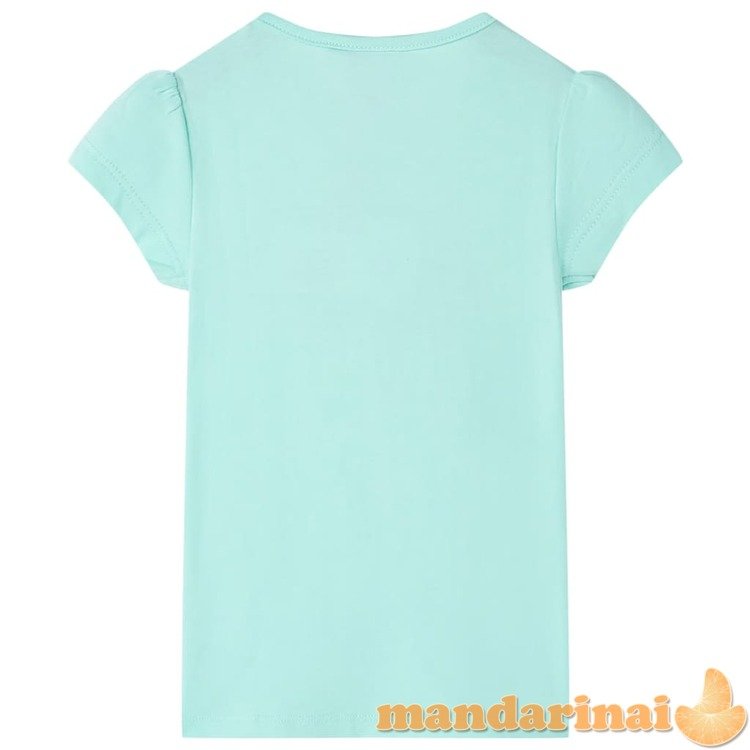 Vaikiški marškinėliai, šviesiai mėlynos spalvos, 104 dydžio