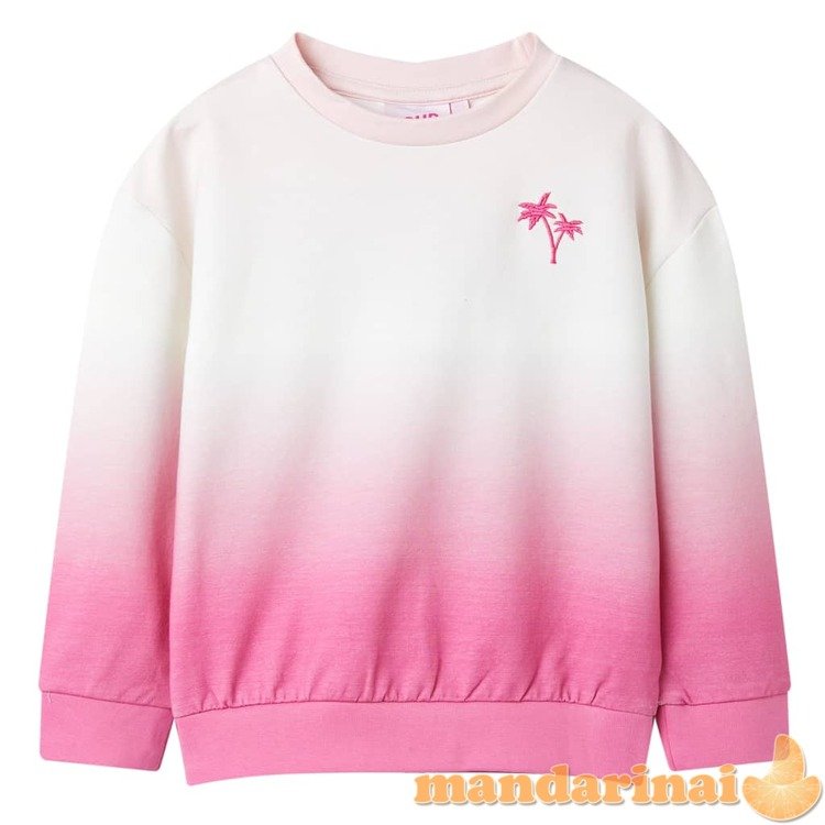 Vaikiškas sportinis megztinis, šviesiai rožinės spalvos, 116 dydžio