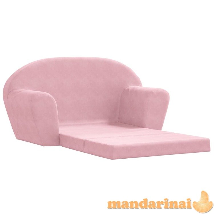 Vaikiška ištiesiama sofa, rožinė