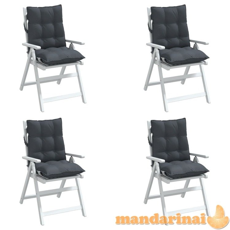 Kėdės pagalvėlės, 4vnt., antracito, oksfordo audinys