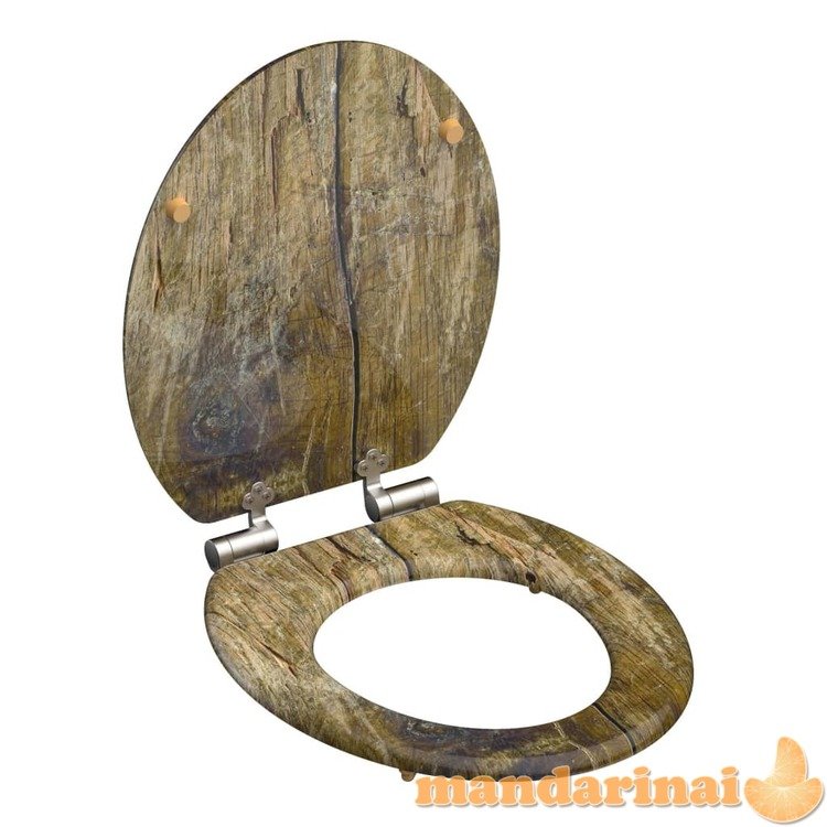 SchÜtte klozeto sėdynė solid wood mdf, rudos spalvos