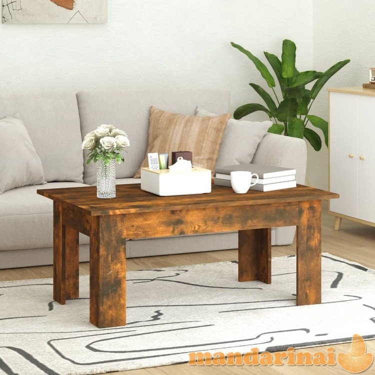 Kavos staliukas, dūminio ąžuolo, 100x60x42cm, apdirbta mediena