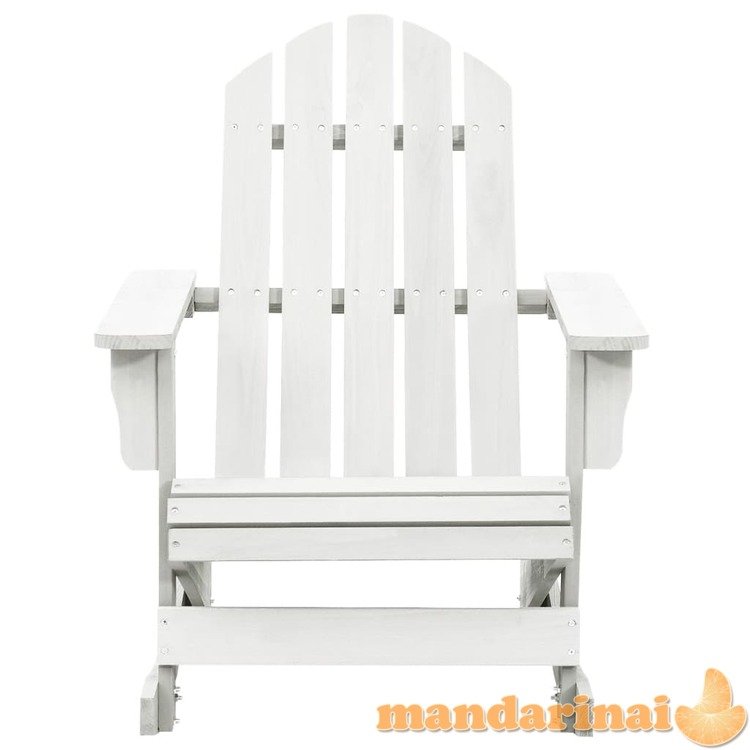 Supama sodo kėdė, balta, mediena