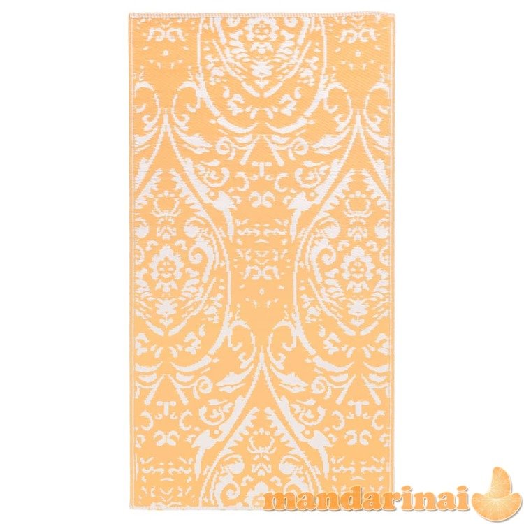 Lauko kilimas, oranžinės ir baltos spalvos, 160x230cm, pp