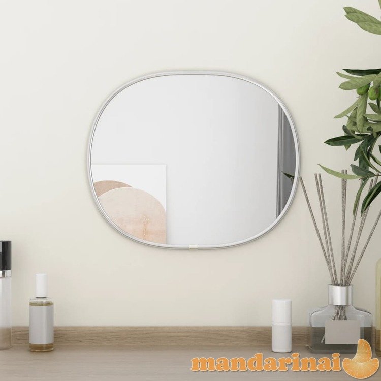 Sieninis veidrodis, sidabrinės spalvos, 30x25cm