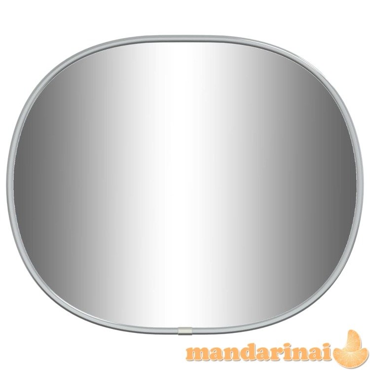 Sieninis veidrodis, sidabrinės spalvos, 30x25cm