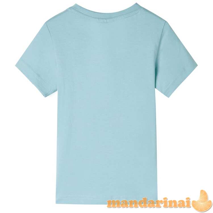 Vaikiški marškinėliai, šviesiai mėlynos spalvos, 140 dydžio