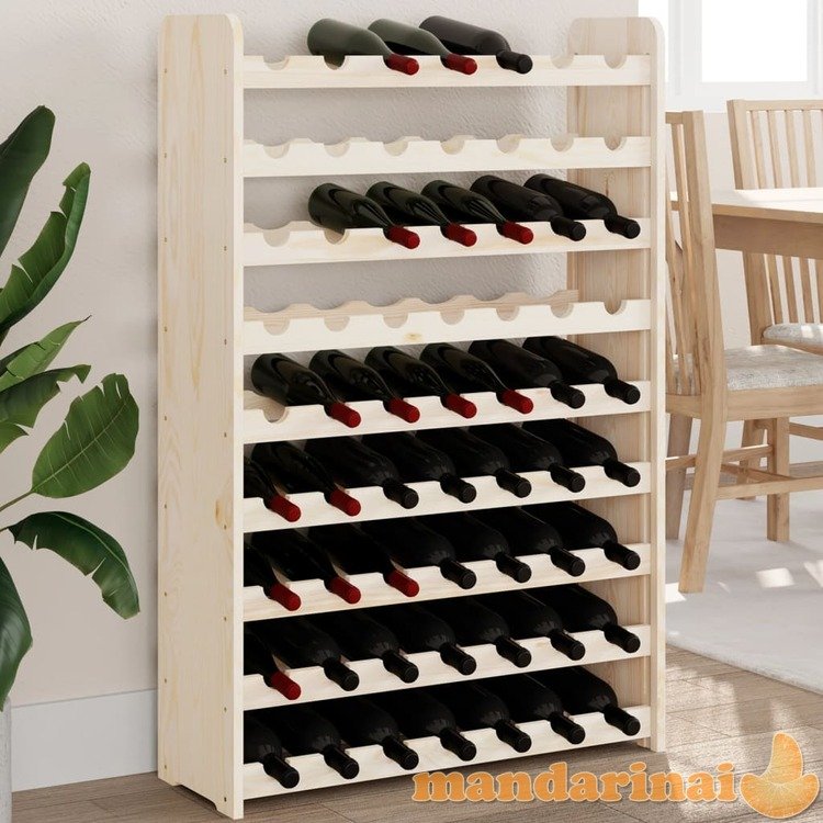 Vyno butelių stovas, 72,5x25x111,5cm, pušies medienos masyvas