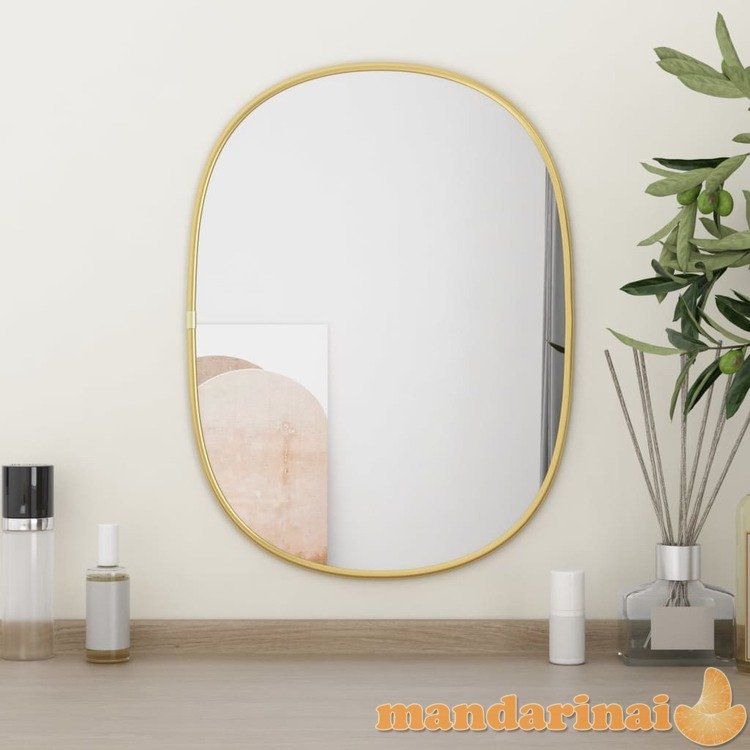 Sieninis veidrodis, auksinės spalvos, 40x30cm
