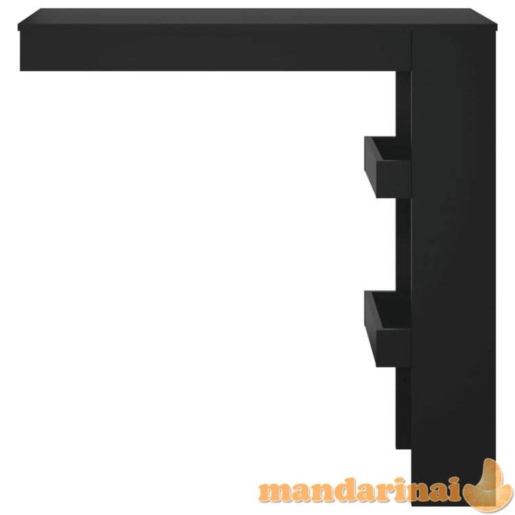 Sieninis baro staliukas, juodas, 102x45x103,5cm, mediena