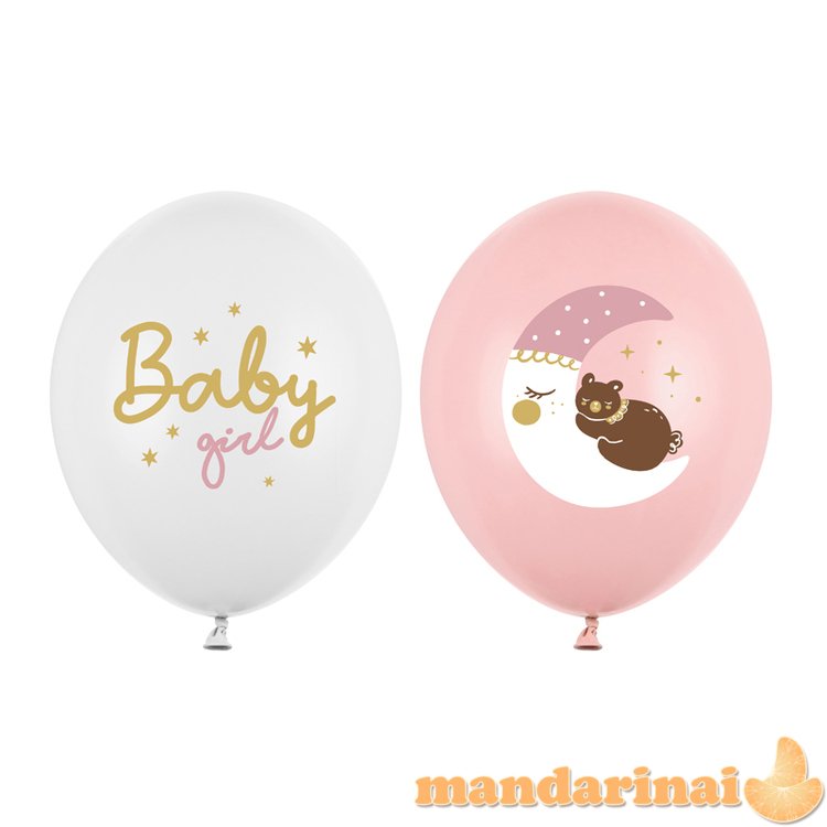 Balloons 30 cm, Baby girl, mix (1 pkt / 50 pc.)