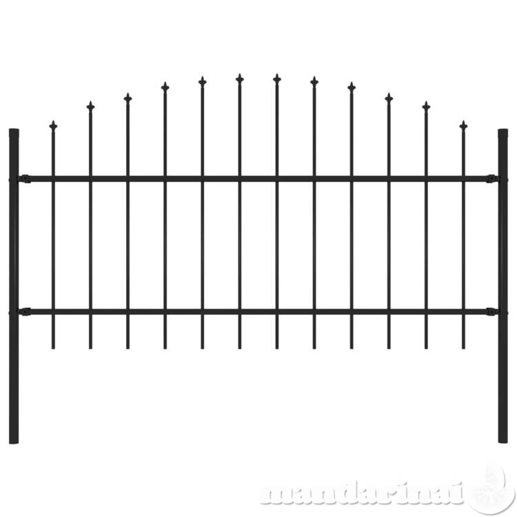 Lauko tvora su iečių viršug., juoda, (1-1,25)x1,7m, plienas