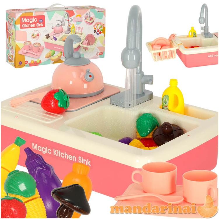 Kūdikių kriauklė su priedais XXL rožinė