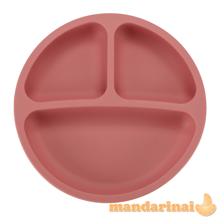 Silikoniniai indai vaikams krabui 19 el tamsiai rožinė 2