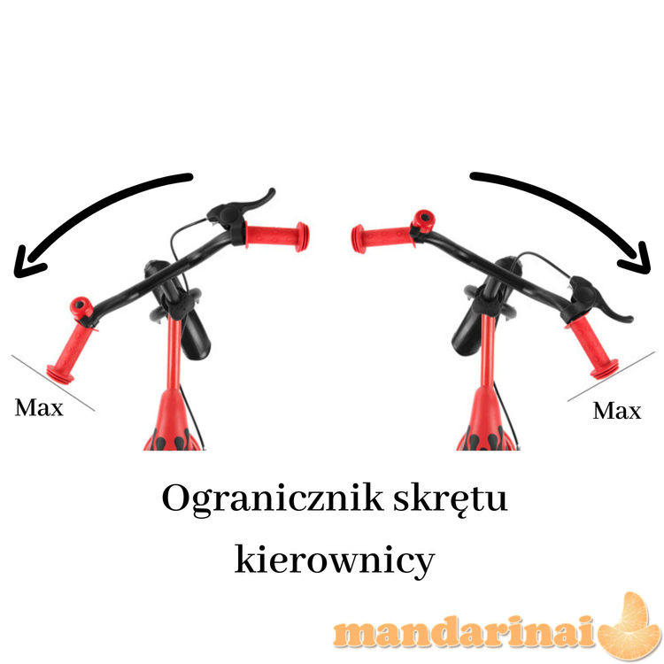 Milly Mally vaikštantis dviratis drakonas su stabdžiu įvairiaspalvis