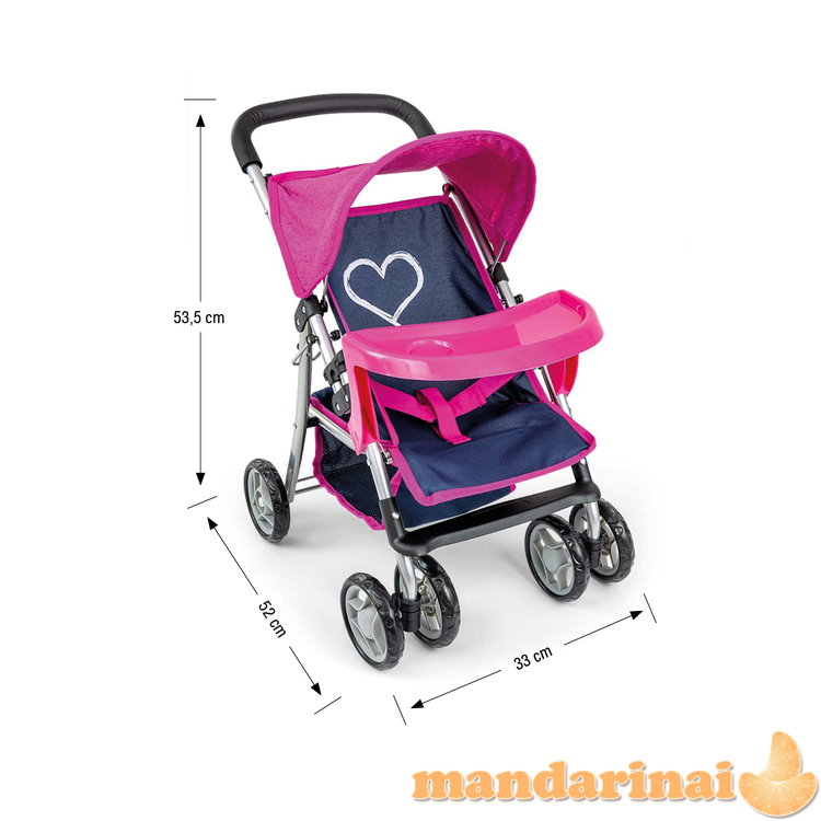 Kate Prestige Navy lėlių vežimėlis