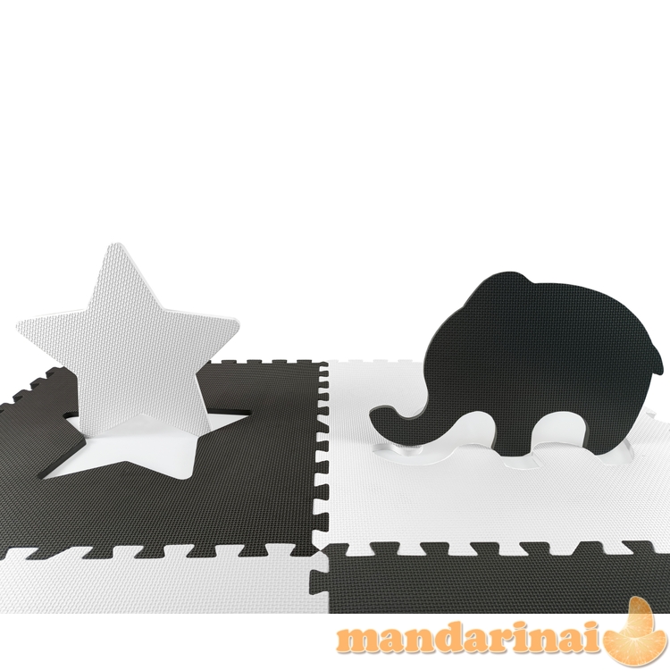 Jolly 2x2 dėlionės porolono kilimėlis - pilka