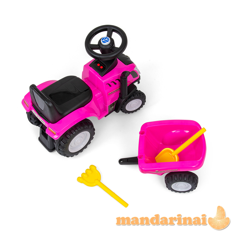 Milly Mally Ride On New Holland T7 Tractor Pink