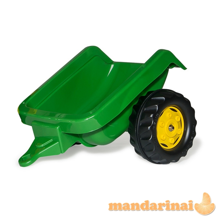 Rolly Toys 023110 Rolly Kid John Deere traktorius su kaušu ir priekaba