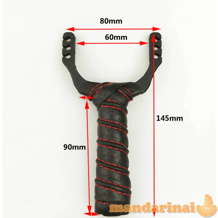 Geležinė laidynė-ragatkė odine rankena