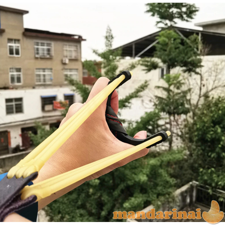 Geležinė laidynė-ragatkė odine rankena