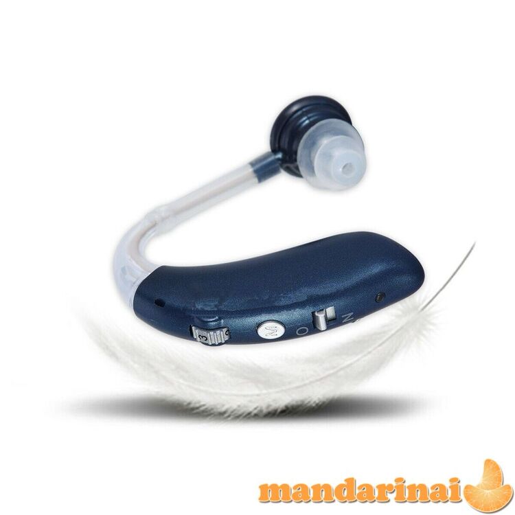 Skaitmeninis pakraunamas klausos aparatas su Bluetooth funkcija, mėlynos spalvos