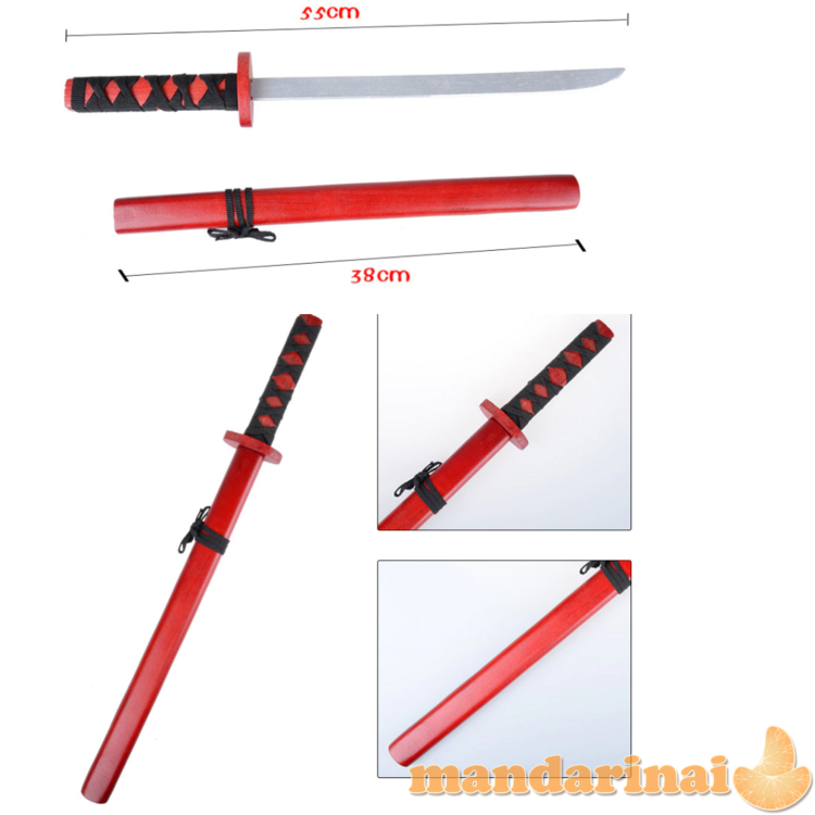 Medinis Katana stiliaus žaislinis kardas