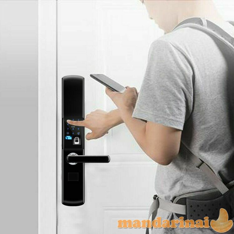 Durų spyna atrakinama piršto atspaudu