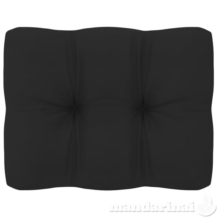 Pagalvė sofai iš palečių, juodos spalvos, 50x40x10cm