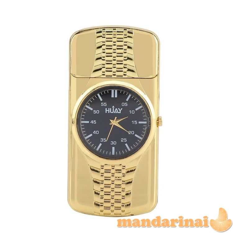 Pakraunamas USB žiebtuvėlis su laikrodžiu