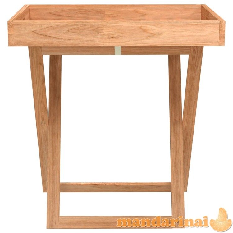 Sulankstomas staliukas-padėklas, 52x36x56,5cm, riešutmedis