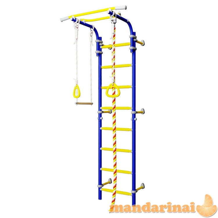 Sporto kompleksas (gimnastikos sienelė) SANRO TOPLINE mėlyna-geltona, 225x49cm
