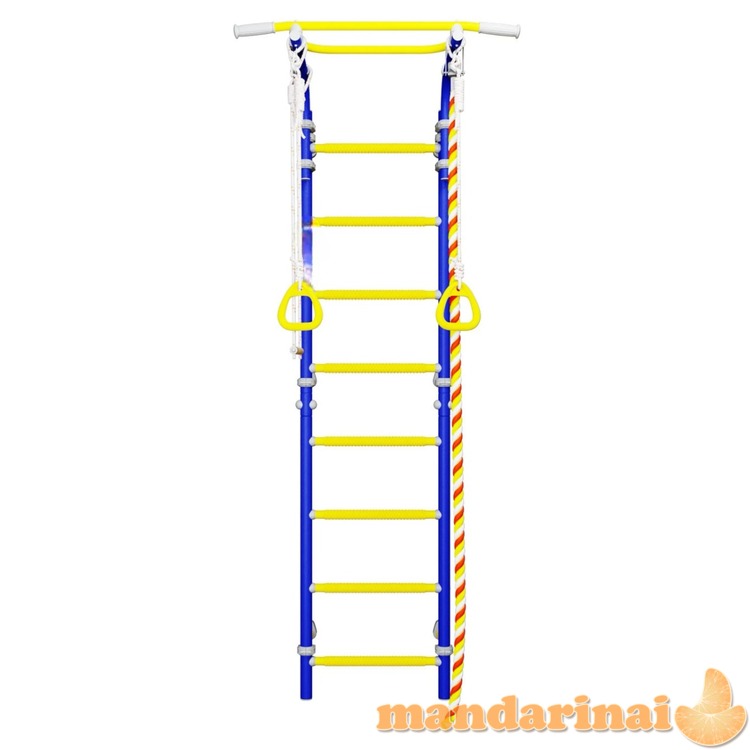 Sporto kompleksas (gimnastikos sienelė) SANRO TOPLINE mėlyna-geltona, 225x49cm