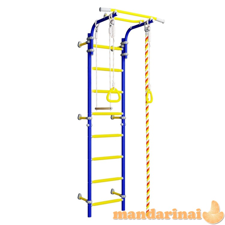 Sporto kompleksas (gimnastikos sienelė) SANRO TOPLINE mėlyna-geltona, 225x49cm