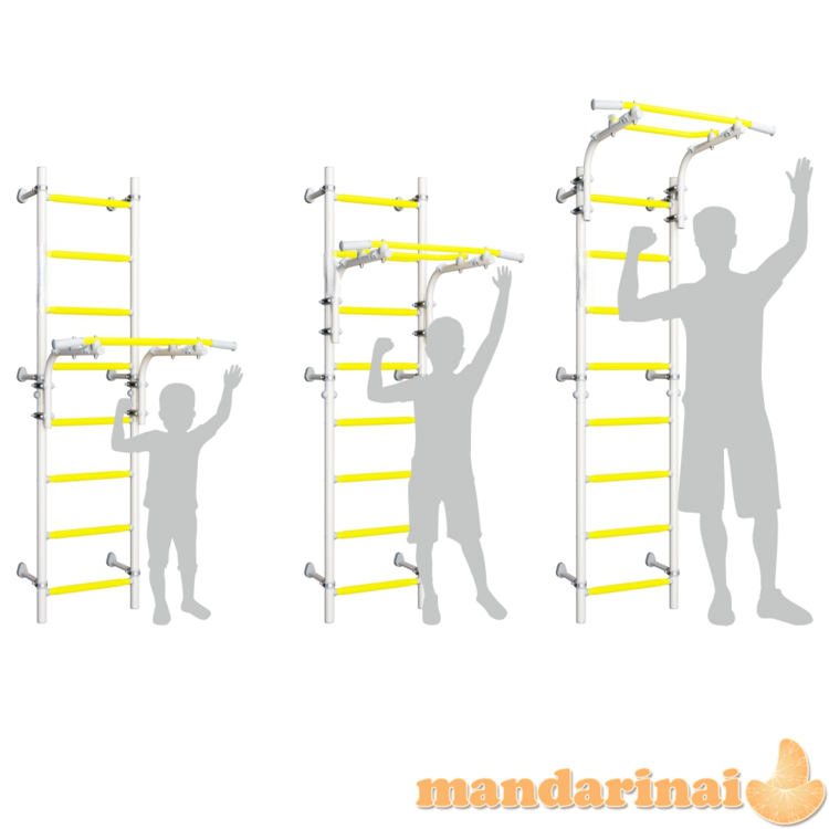 Sporto kompleksas (gimnastikos sienelė) SANRO TOPLINE mėlyna-geltona, 225x49cm