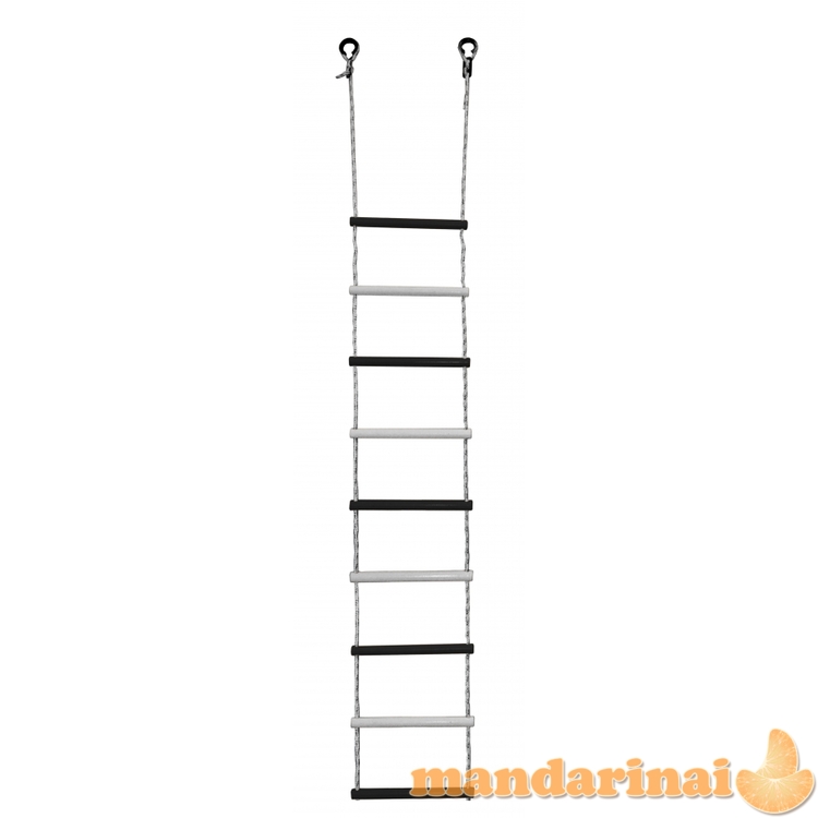 Virvinės kopėtėlės, 9 laipteliai, sp. balta-juoda